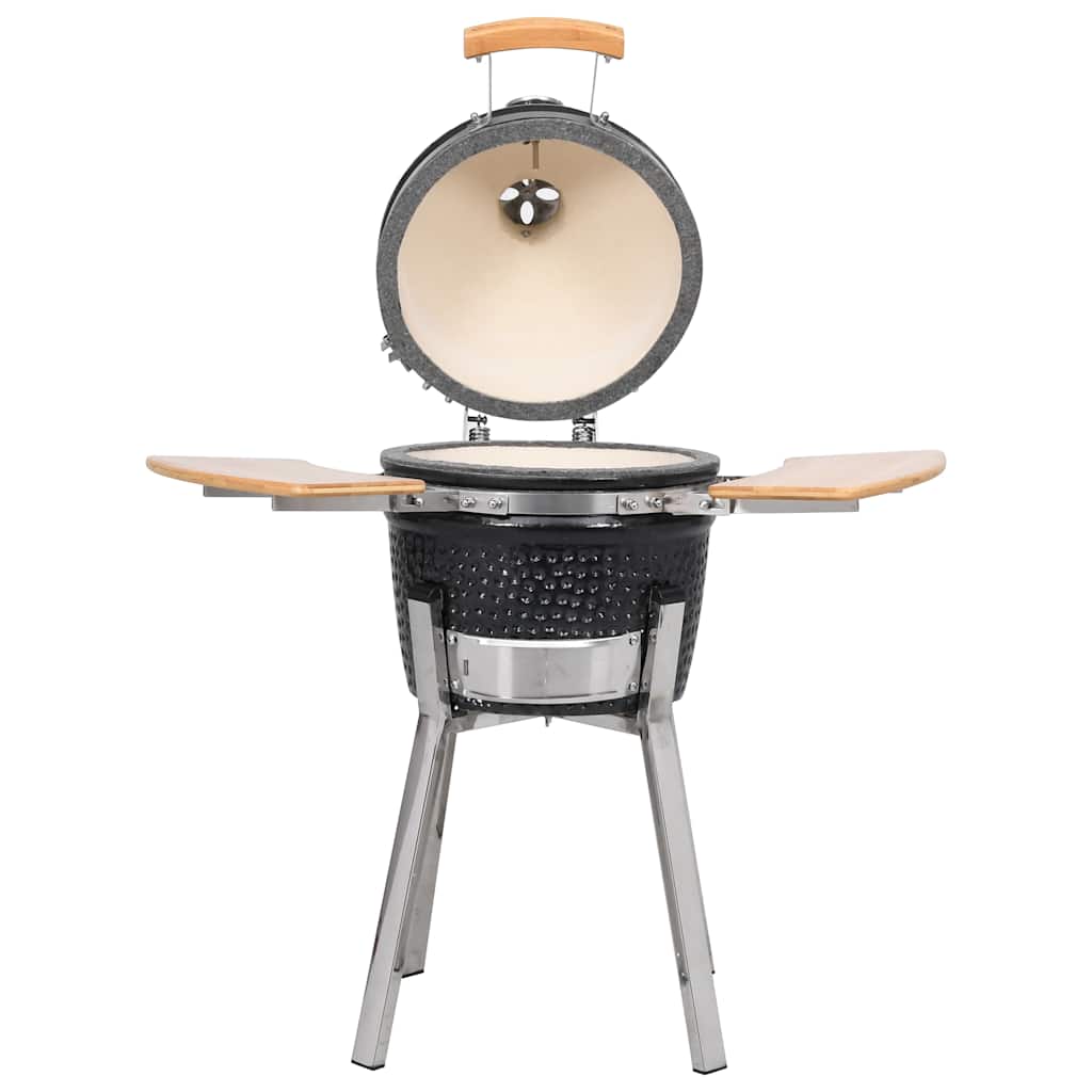 Grill ceramiczny Kamado barbecue i wędzarnia 81 cm v7356