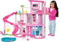 Barbie Dreamhouse 2023 Trzypiętrowy Domek dla Lalek z Ponad 75 Meblami i Akcesoriami, +3 lata (Mattel HMX10)