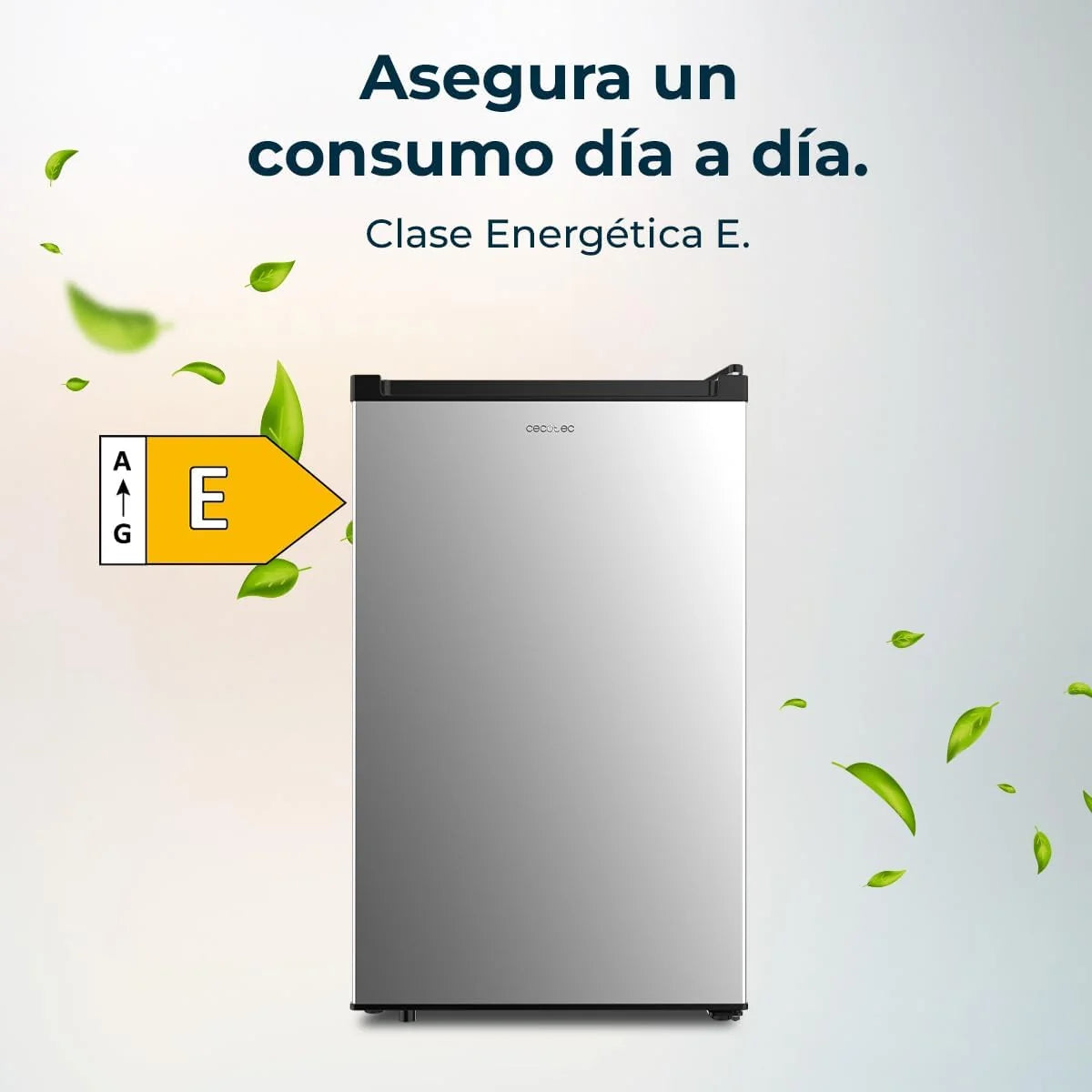 Cecotec Zamrażarka pionowa nablatowa 87L Bolero CoolMarket TF 87 Inox. 83,6 cm wysokości i 50,6 cm szerokości, niskie zużycie energii, płaskie i odwracalne drzwi, kompaktowa konstrukcja, biała