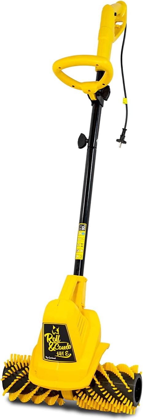 Garland Roll&Comb 502E-V19 - Elektryczna szczotka/zamiatarka do sztucznej trawy, podłączana do sieci - moc 1600 W, waga 15,6 kg, szerokość robocza 40 cm z regulacją wysokości. Worek na trawę o pojemności 40 l. Odpowiednia do powierzchni do 350 m2.