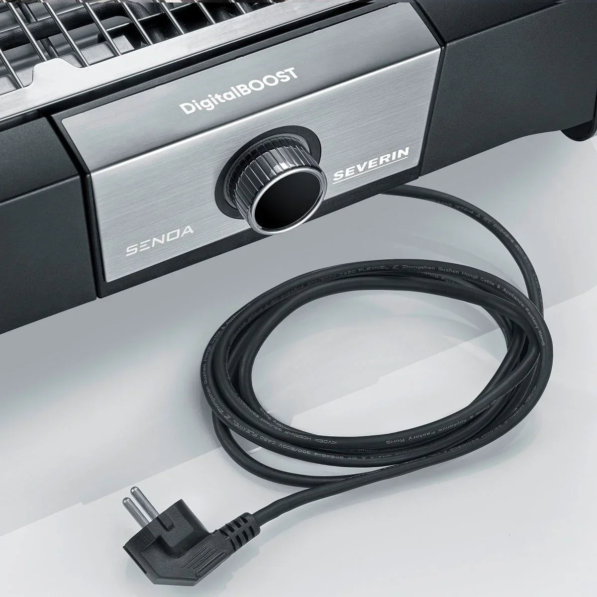 Severin Barbacoa Grill Elektryczny Z Cyfrowym Wyświetlaczem Oled Boost S Na Nóżkach Czarny Pg 8118