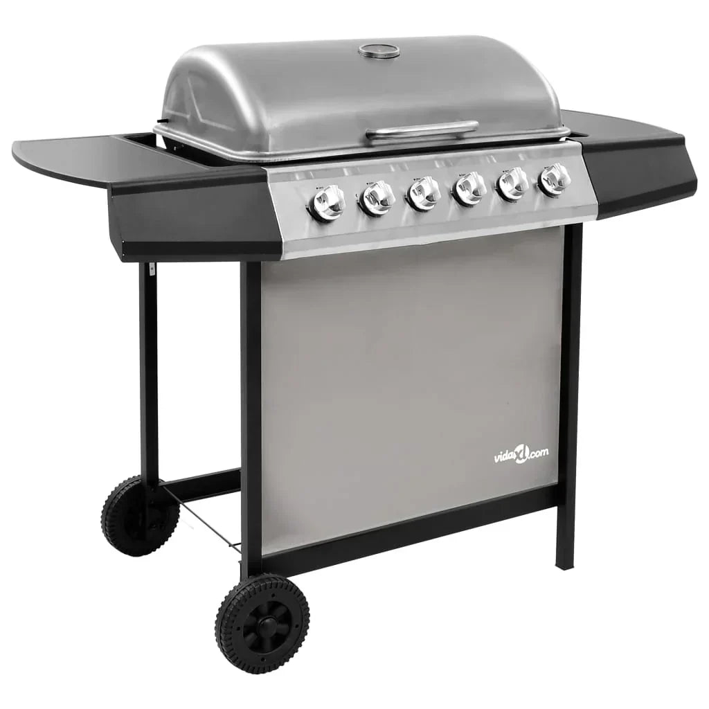 2026 Grill gazowy 6-palnikowy czarno-srebrny V0288