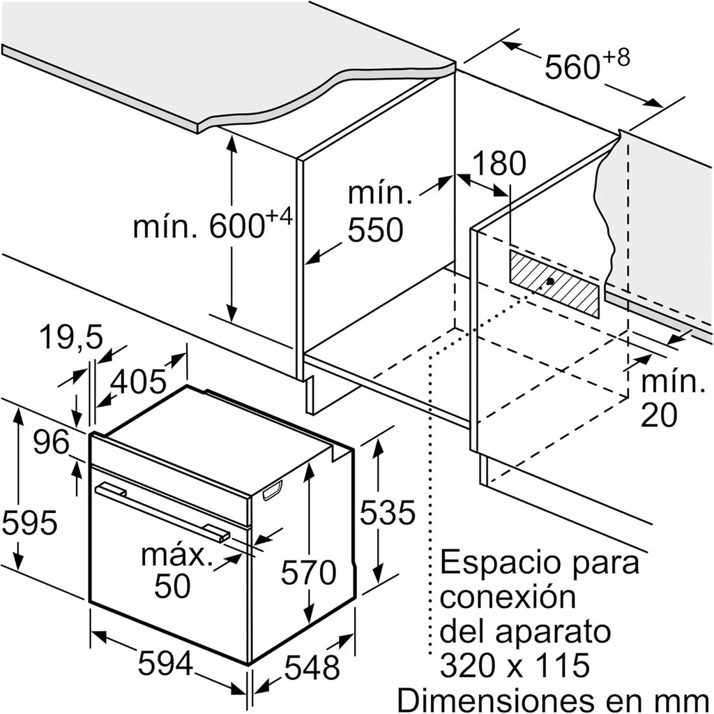 Balay – Piekarnik wielofunkcyjny, szerokość 60 cm, 71L, Seria Cristal, Funkcja frytkownicy powietrznej, Aqualisis, biały, 3HB5159B4