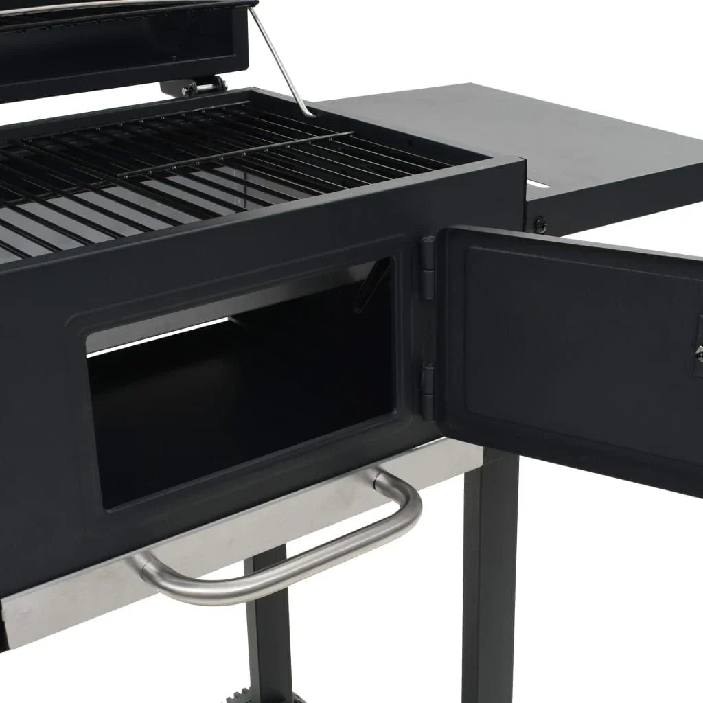 Piec Do Pizzy I Grill Zewnętrzny 3 w 1 Czarny Vidaxl