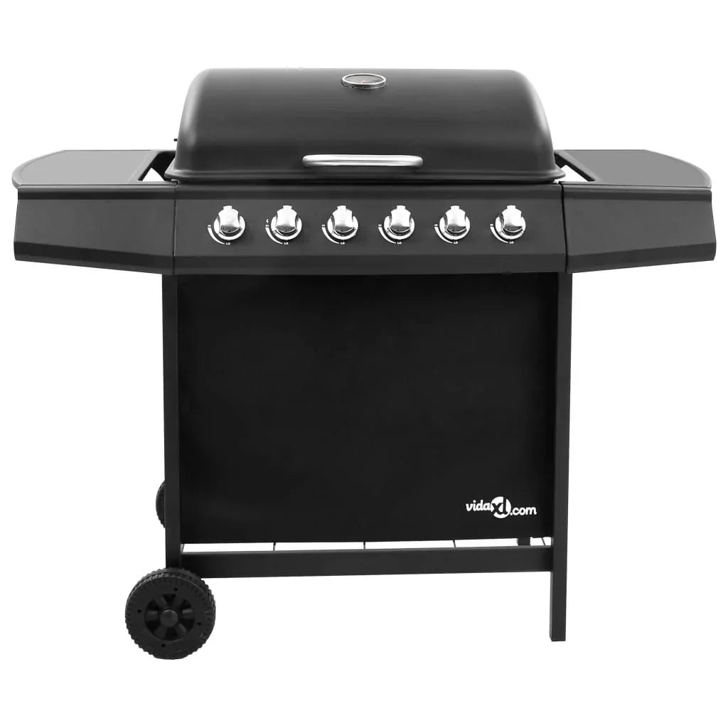Czarny Grill Gazowy Vidaxl Z 6 Palnikami