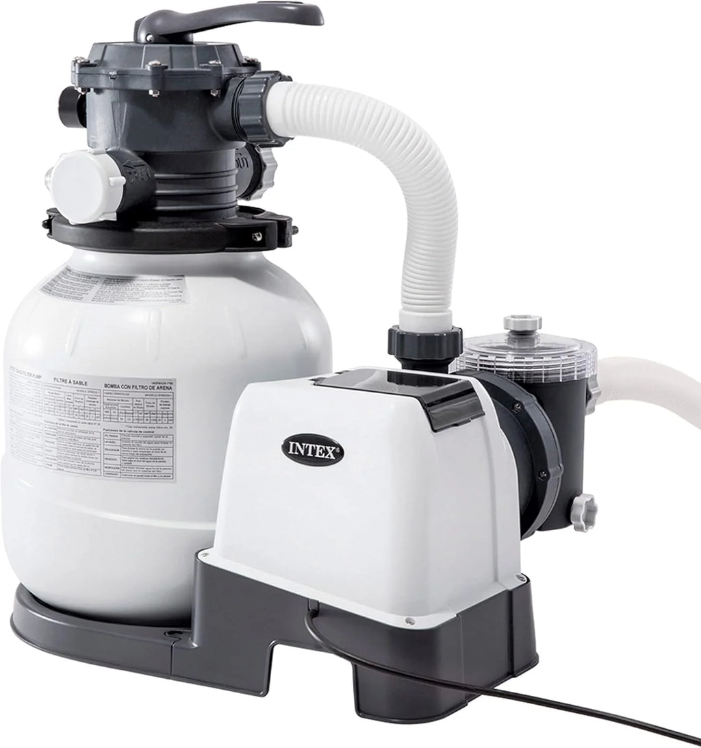INTEX 55222 - Basen rozporowy 732x366x132 cm Pakiet Deluxe + pompa filtrująca z chlorinatorem