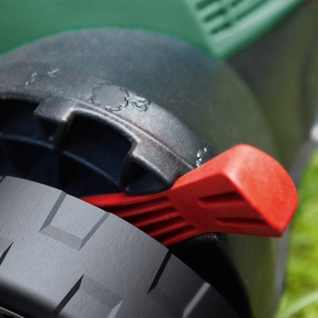 Bosch elektryczny wertykulator UniversalVerticut 1100 (1100 W, szerokość robocza: 32 cm, pojemność pojemnika na odpady: 50 l, w kartonie), nowy design klasyczna zieleń