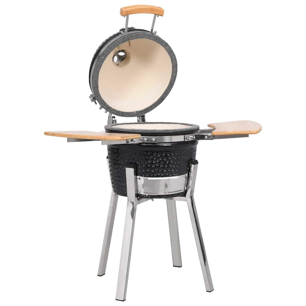 Grill ceramiczny Kamado barbecue i wędzarnia 81 cm v7356