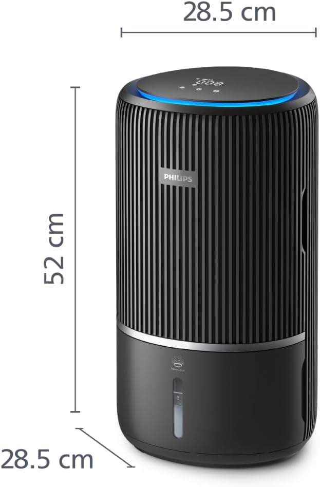 Philips Oczyszczacz i nawilżacz powietrza 2 w 1 z serii 3400, HEPA NanoProtect + filtr z aktywnym węglem, higieniczne nawilżanie 650 ml/h, CADR 300 m³/h dla 78 m² (AC3421/13)