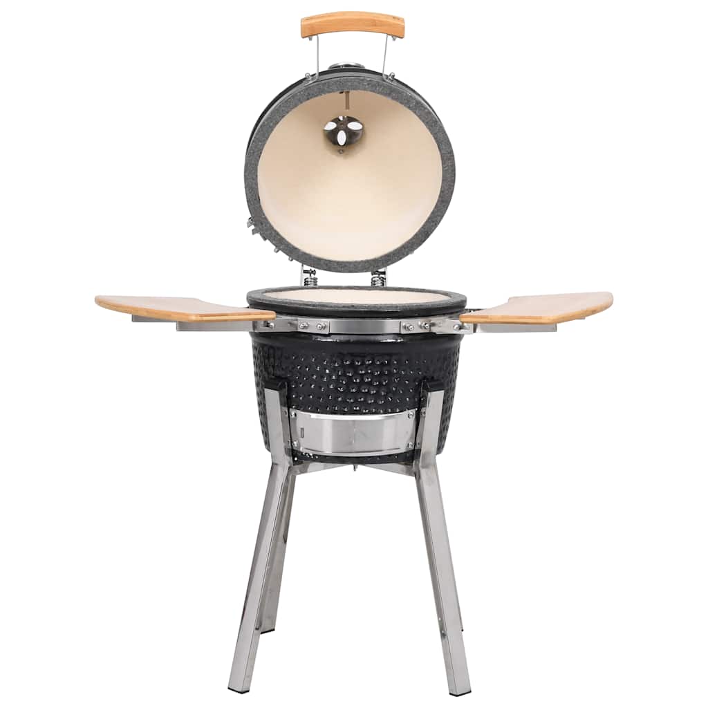 Grill ceramiczny Kamado barbecue i wędzarnia 81 cm v7356