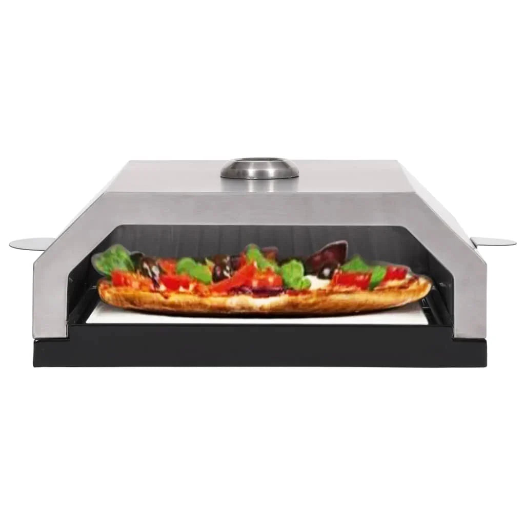 Piec do pizzy z kamieniem ceramicznym do grilla węglowego gazowego v1474