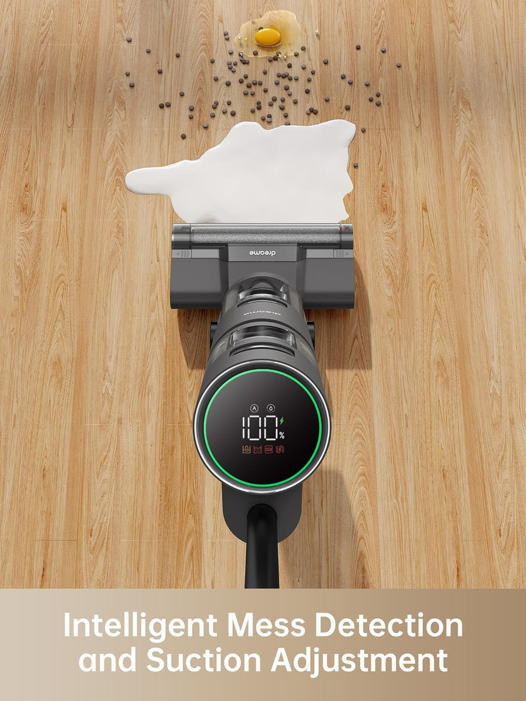 dreame H14 Pro odkurzacz na sucho i na mokro, płaska konstrukcja 180°, czyszczenie szczotki w temperaturze 60°C, suszenie w 5 min, automatyczne dozowanie roztworu, sterowanie aplikacją, 18 kPa