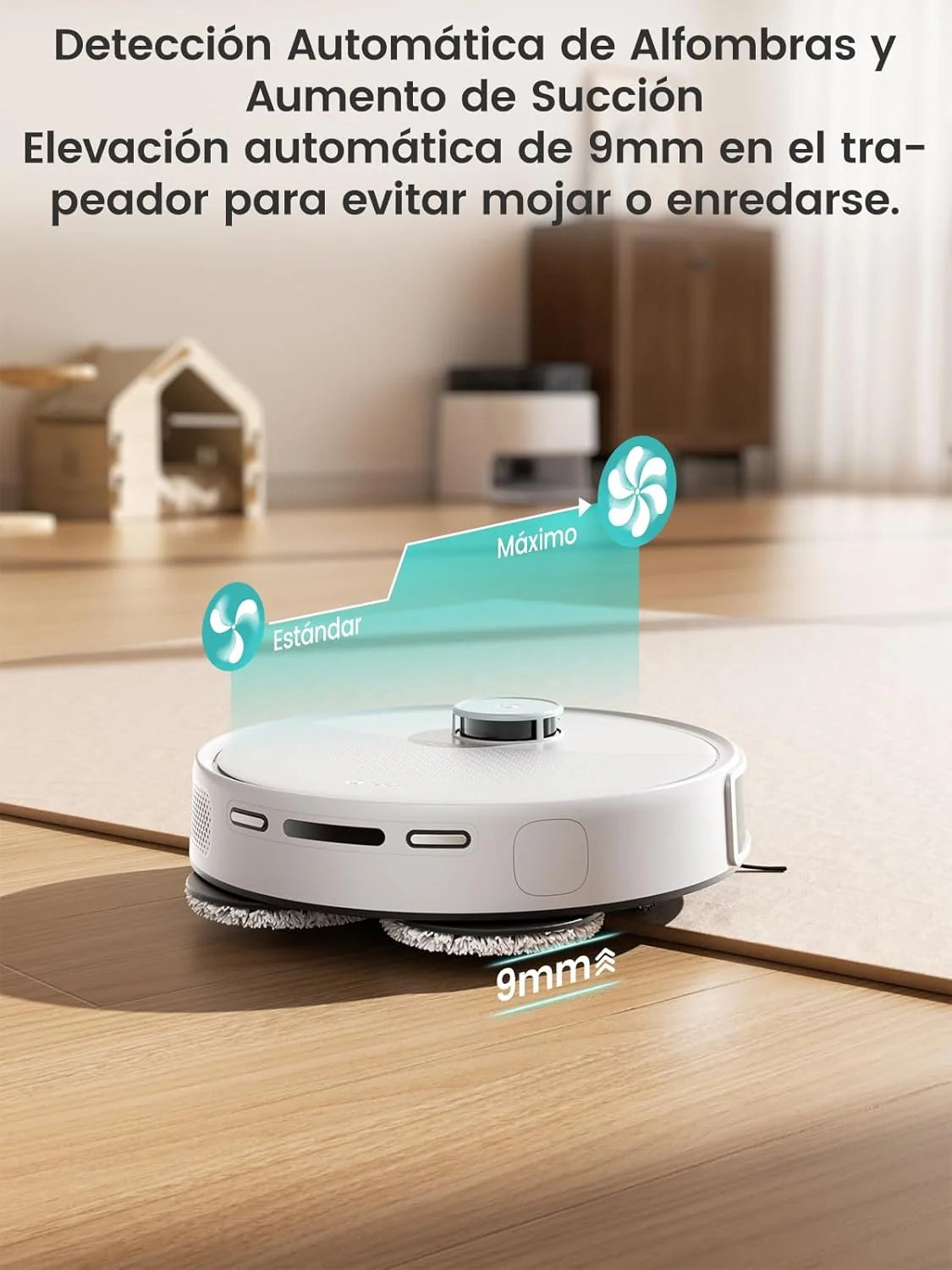 Lefant M3 Robot Odkurzający i Myjący z Bazą Samoczyszczącą, Nawigacja Laserowa dToF, Inteligentne Mapowanie, Unikanie Przeszkód PSD 190°, 12000Pa, Czas Pracy 220min, WiFi/Alexa/APP/i Watch, 2,4G & 5G