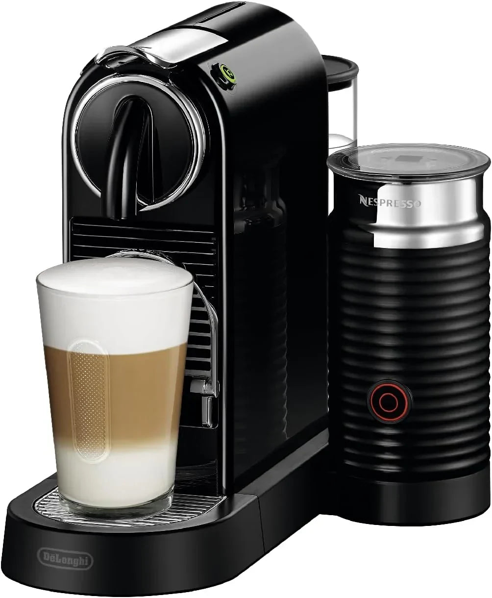 Ekspres do kawy DeLonghi Nespresso Citiz EN267.BAE na kapsułki, specjalny system ekstrakcji, 1710 W, 1 l, tworzywo sztuczne, czarny