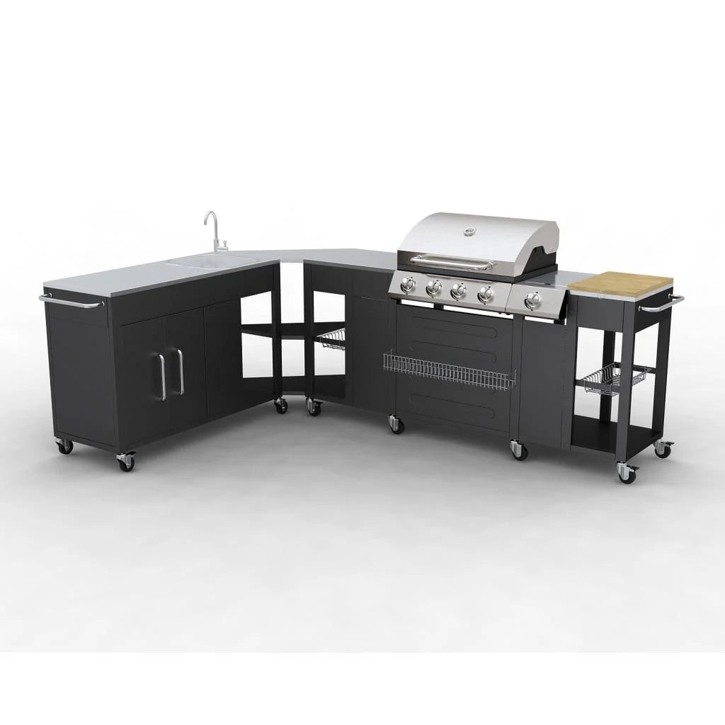 Grill Gazowy 4+1 Palniki Vidaxl