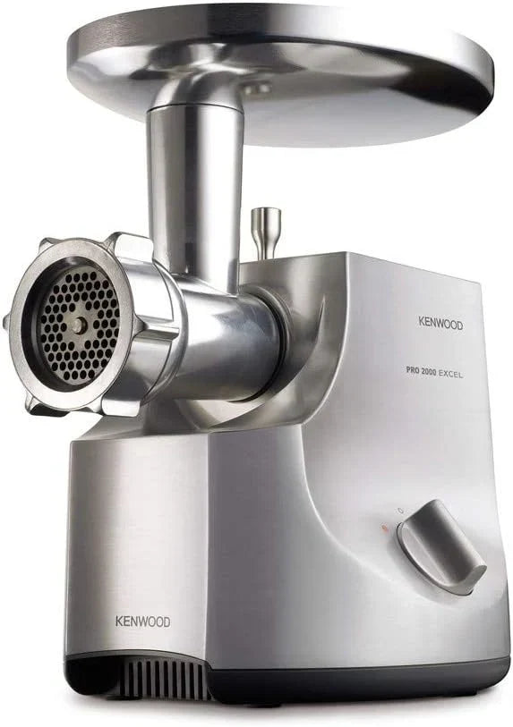 Maszynka do mielenia mięsa Kenwood Pro Food Mincer, elektryczna, 3 tarcze ze stali nierdzewnej, 2 prędkości, MG700, moc 2000W, srebrna