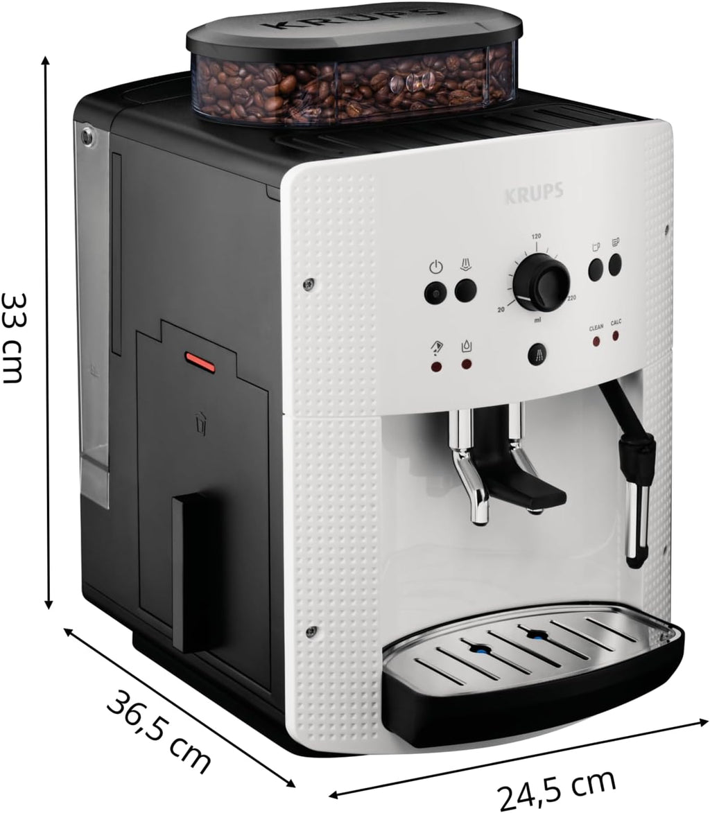 Krups Arabica Picto Ea8105 Ekspres do Kawy, Biały/Czarny, 1450 WW 230 VV