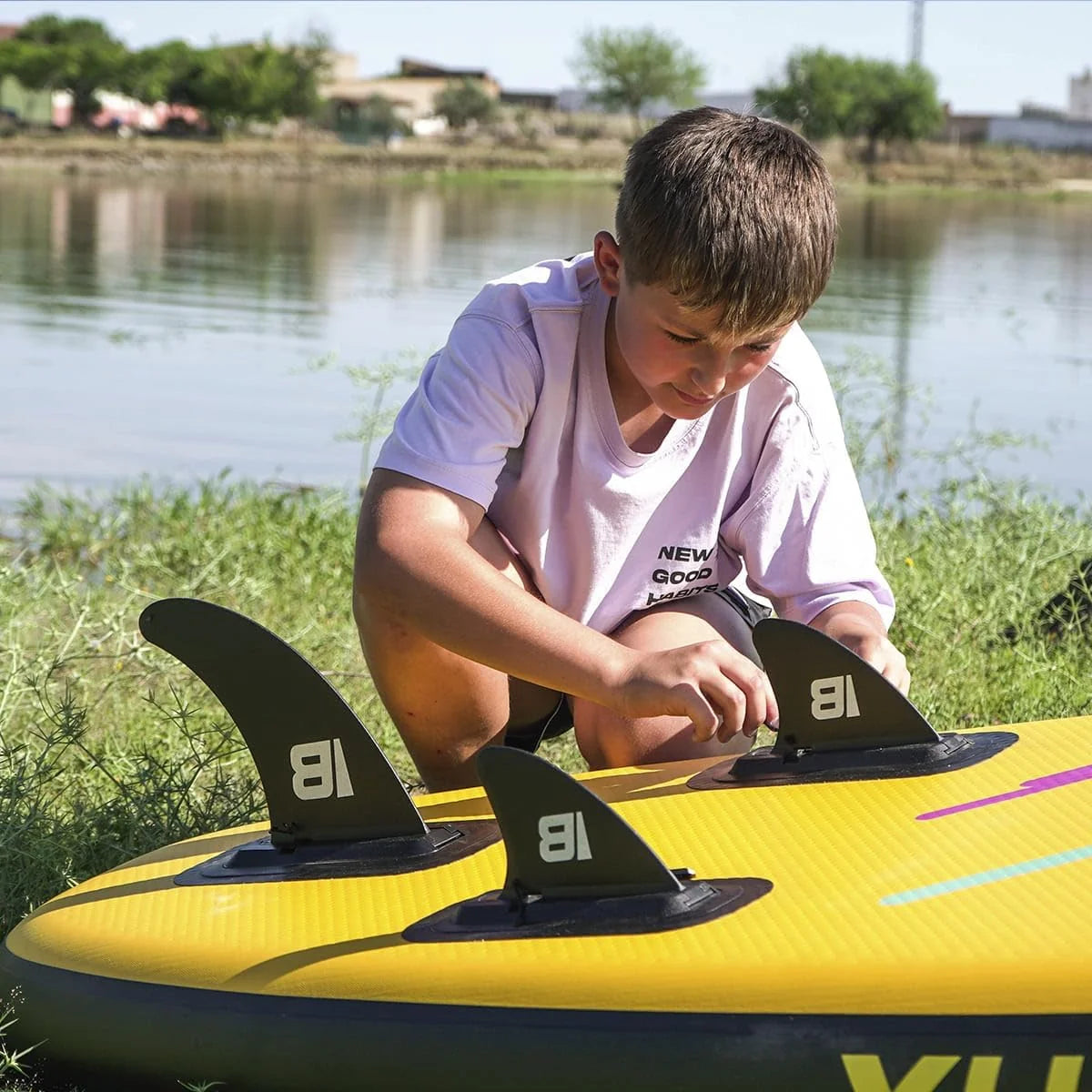 BEHUMAX - Nadmuchiwana deska SUP Be Wave Kids 8.6" Antypoślizgowa Powierzchnia, Demontowalne Wiosło, 260 x 76 x 15 cm, 15 PSI, Specjalny Zestaw Akcesoriów