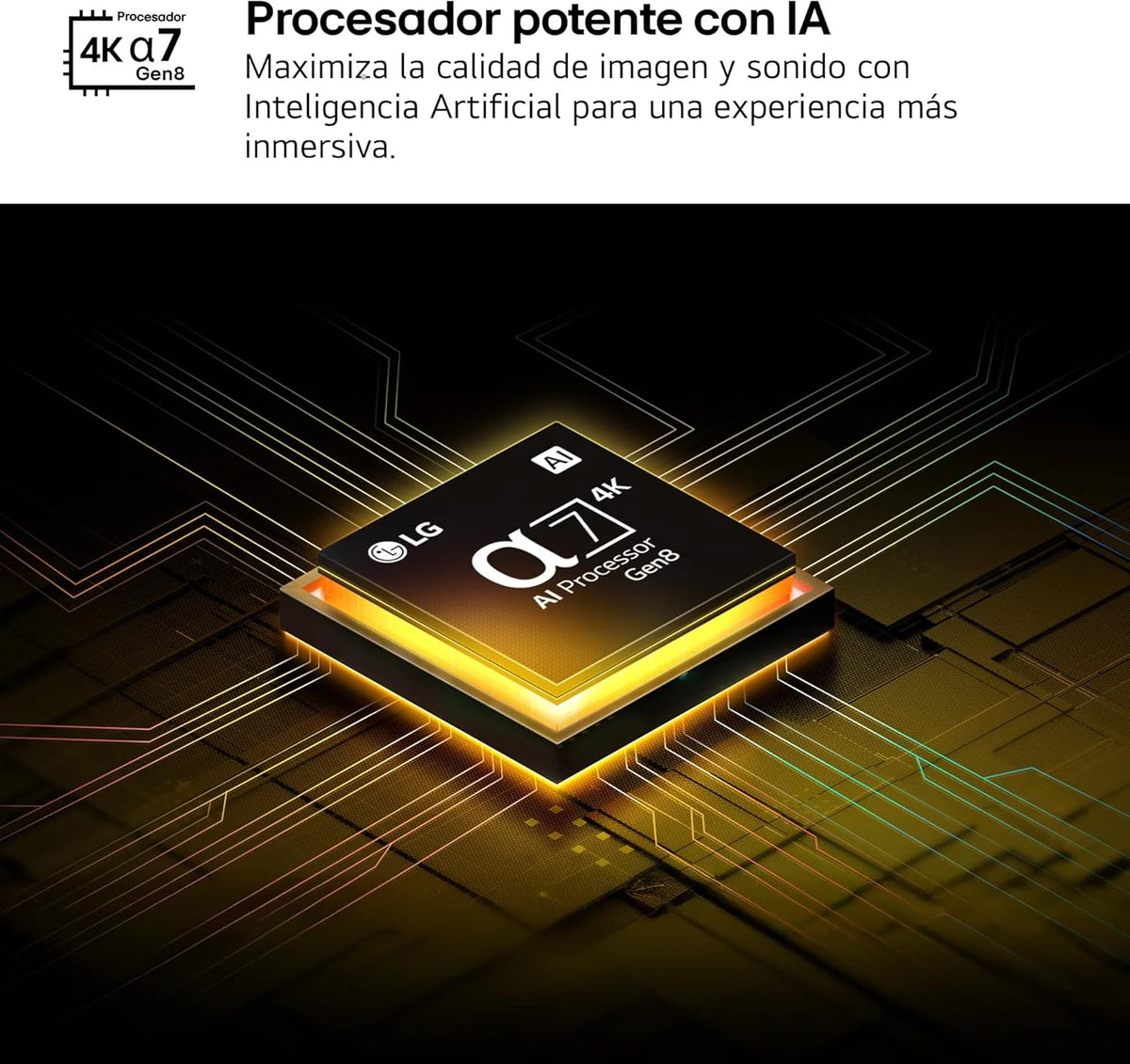 43NANO80A6B - Telewizor 43", 4K NanoCell, Smart TV, LED AI, WebOS 25, Wydajny i Inteligentny Procesor, Super Upscaling, Dolby Digital Plus, Alexa/Asystent Google, Czarny