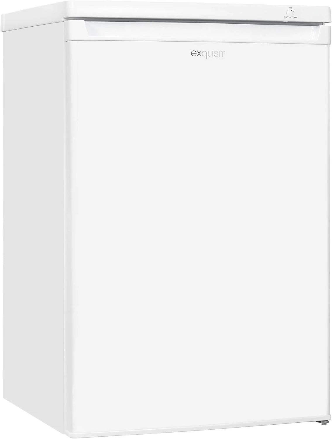 Exquisit® Zamrażarka Podblatowa 91L, Kolor Biały, Klasa E, Zamrażarka 4-gwiazdkowa, 4 Przezroczyste Szuflady, Drzwi Odwracalne, Kontrola Temperatury, Wymiary (85,5 x 55,0 x 58,0 cm)