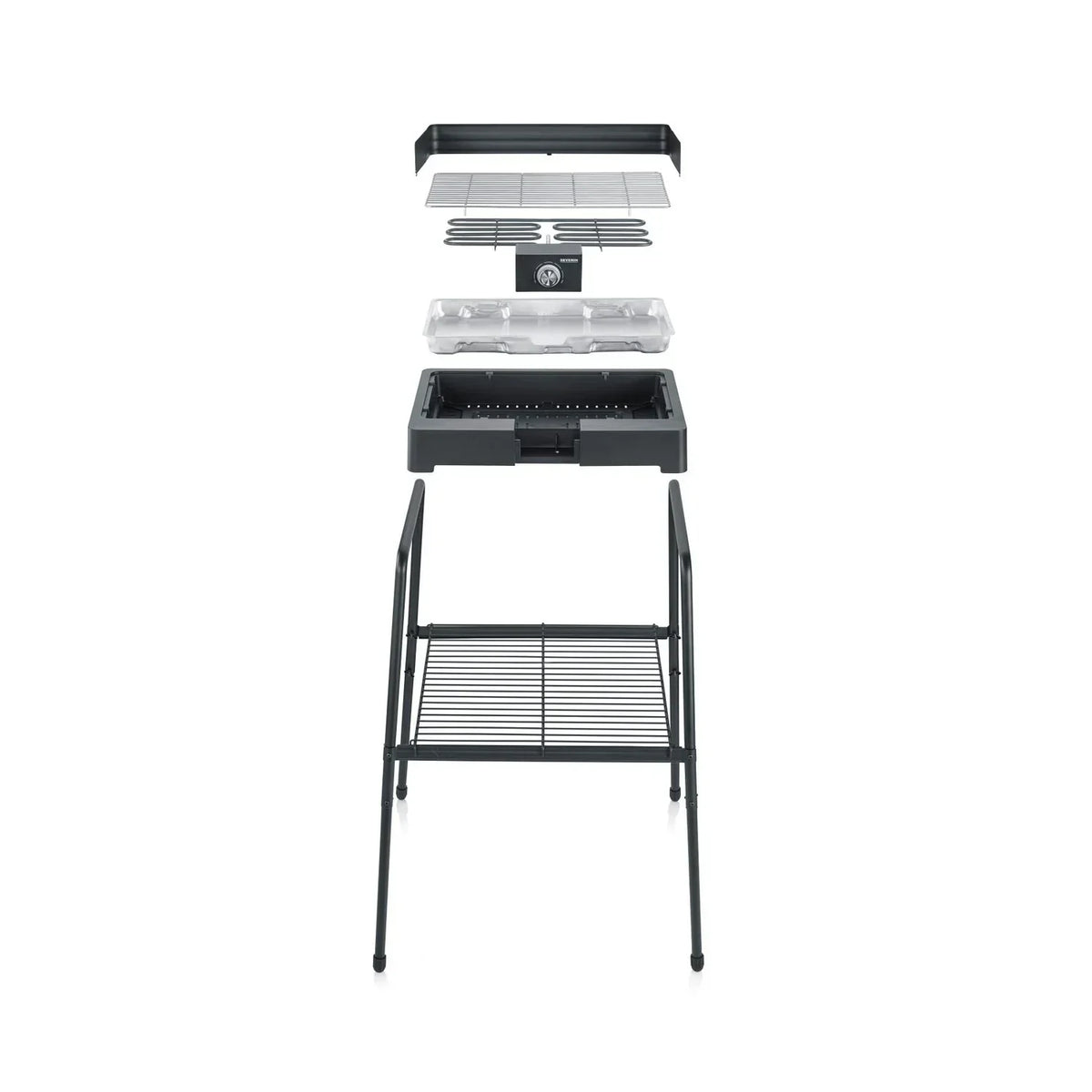 Grill elektryczny z nóżkami czarny 2200 W PG 8566 Severin