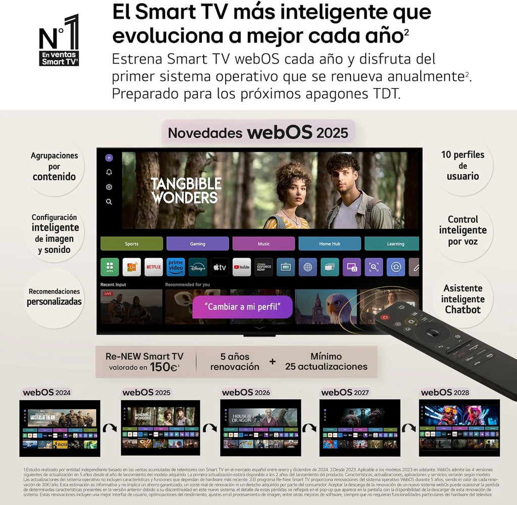 50UA73006LA - Telewizor 50", UHD 4K, WebOS 25, Ultimate IA, HDR10 Pro, Super Upscaling, Dolby Digital Plus, Google Assistant, Czarny