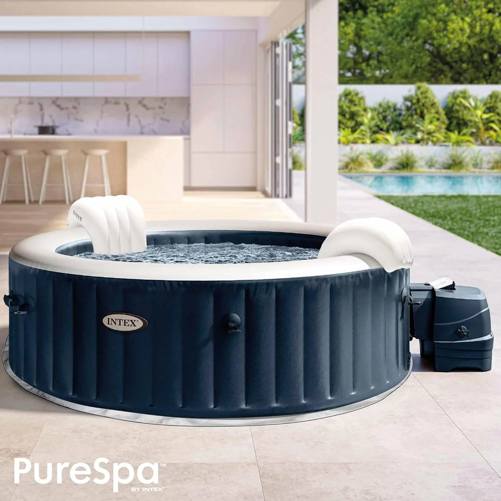 Intex SPA Dmuchane 4 Osobowe Bubble Massage Granatowe (55084)