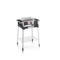 Severin Barbacoa Grill Elektryczny Z Cyfrowym Wyświetlaczem Oled Boost S Na Nóżkach Czarny Pg 8118
