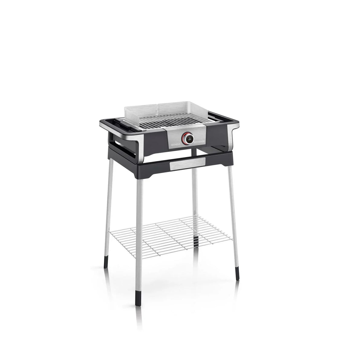 Severin Barbacoa Grill Elektryczny Z Cyfrowym Wyświetlaczem Oled Boost S Na Nóżkach Czarny Pg 8118