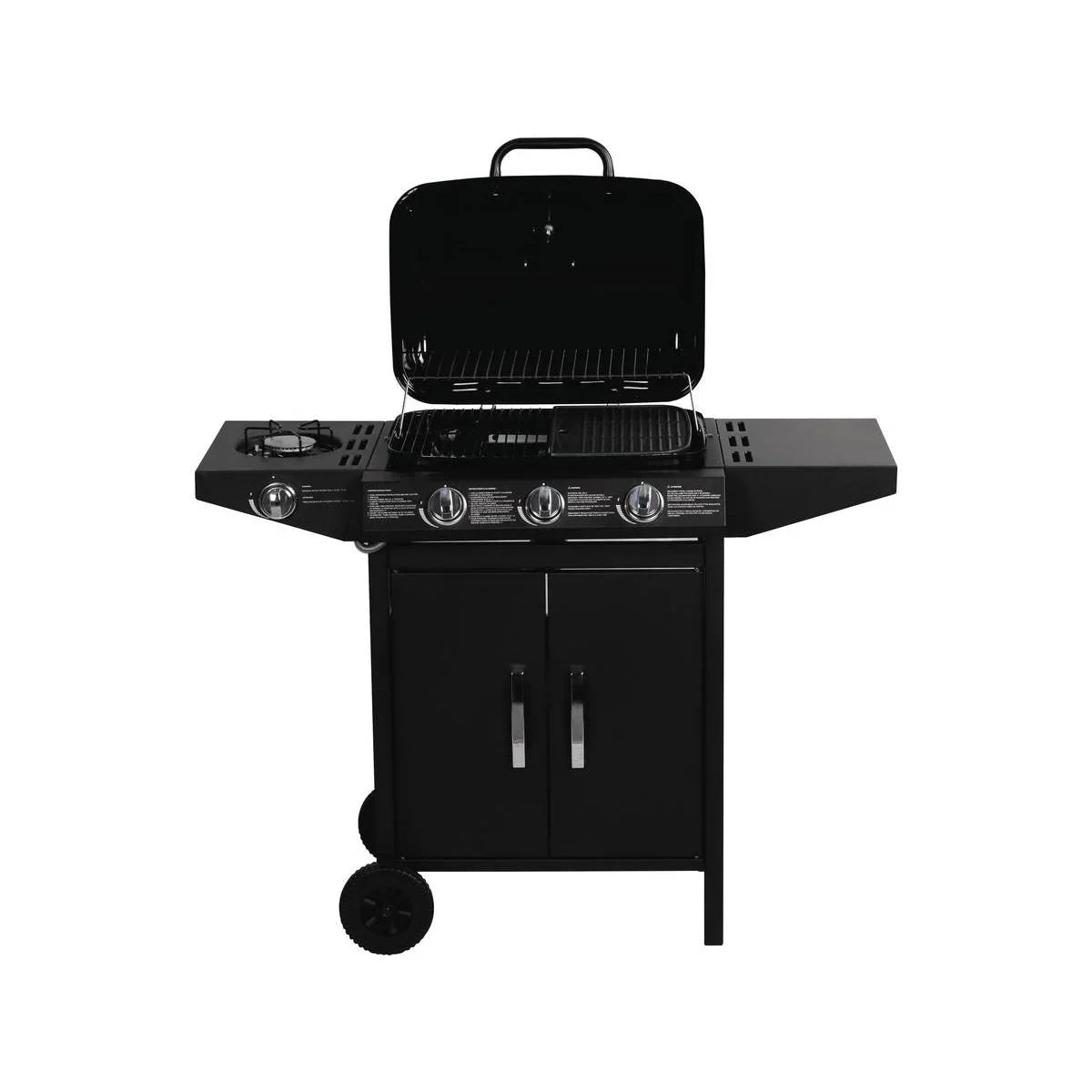 Grill gazowy "festa 4" - 4 palniki (1 boczny) - 10.5kW - Czarny