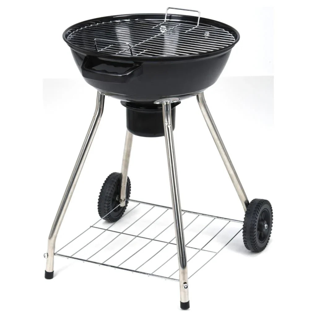 Grill węglowy na kółkach czarny 45 cm Progarden
