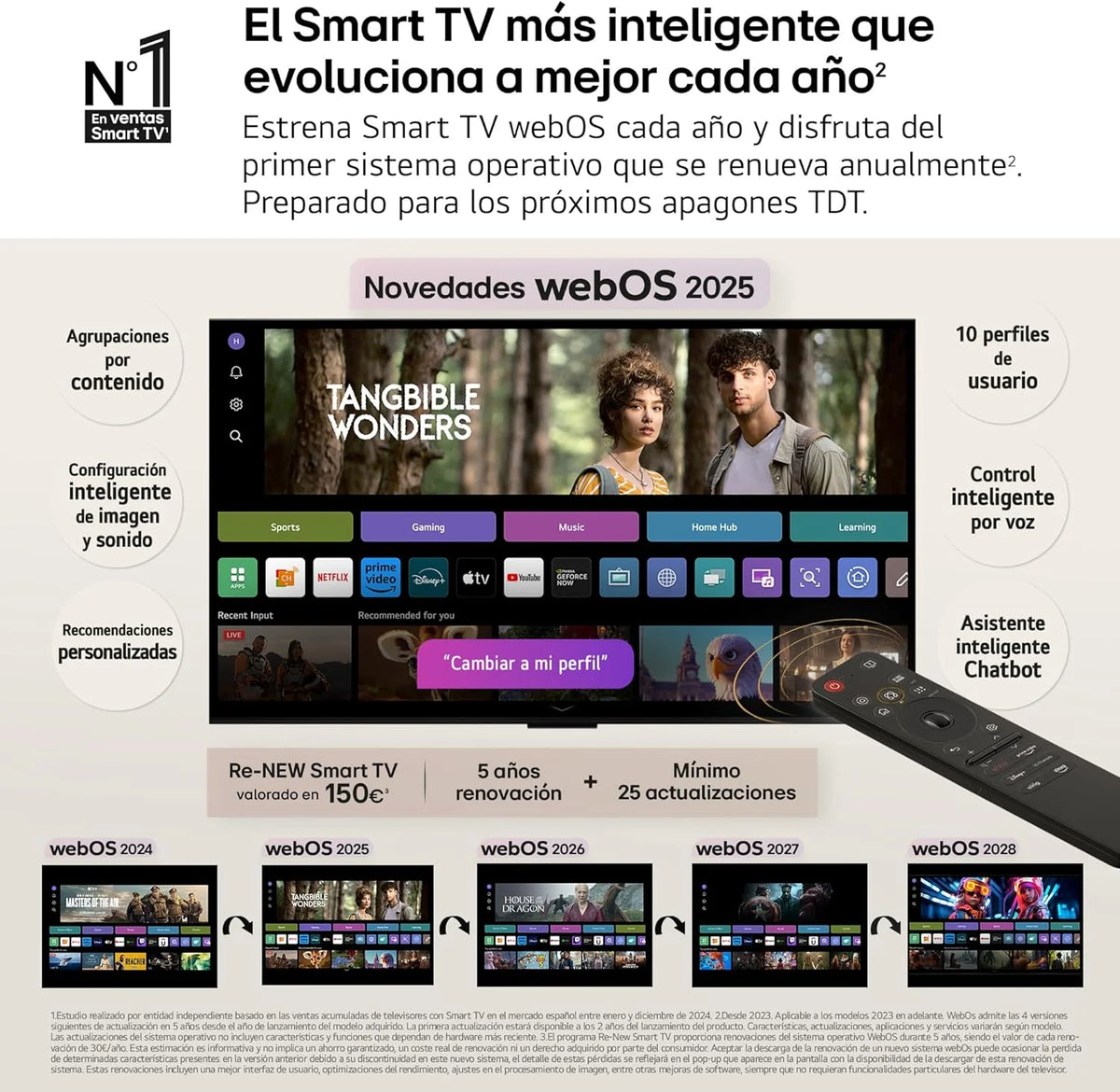 OLED48C54LA - Telewizor 48", OLED EVO 4K, Smart TV AI C5, WebOS 25, Super Upscaling, Dolby Vision i Dolby Atmos, AMD FreeSync, Alexa/Asystent Google, Czarny