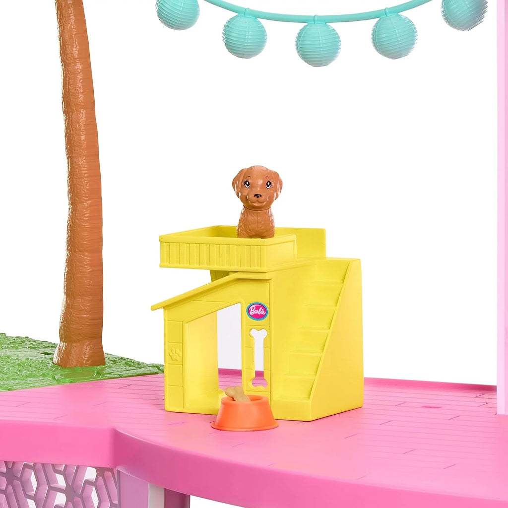 Barbie Dreamhouse 2023 Trzypiętrowy Domek dla Lalek z Ponad 75 Meblami i Akcesoriami, +3 lata (Mattel HMX10)