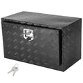 VEVOR Skrzynka Narzędziowa do Samochodu Ciężarowego 914x432x457mm Podramowa Skrzynka Schowek ze Stopu Aluminium Montaż Podwozia z Zamkiem i Kluczami do Przyczep, Samochodów Dostawczych, Czarna