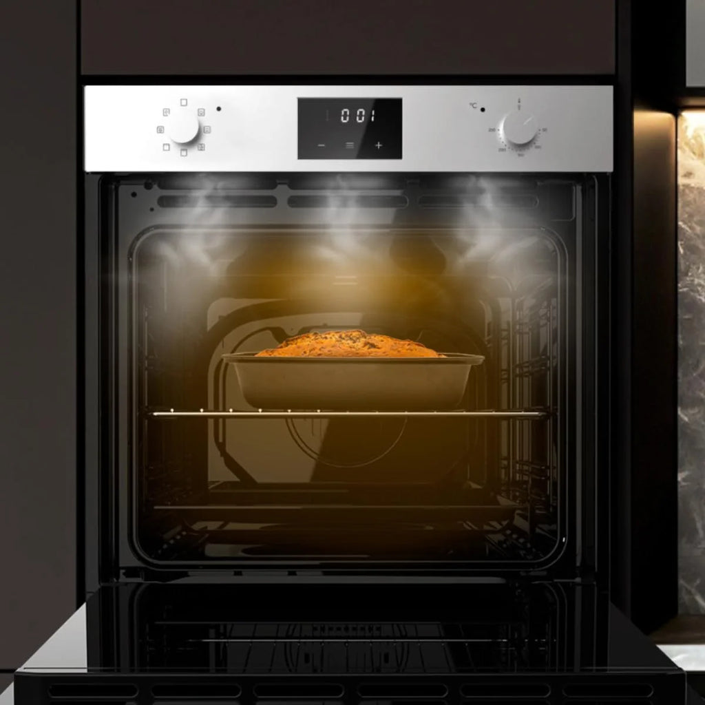 Piekarnik do zabudowy Cecotec Horno Integrable Multifunción 70L Bolero Hexa M226001 Line A. 2800W, 7 funkcji, wyświetlacz, Steam Base XXL, Steam Assist, Steam EasyClean, wentylator chłodzący, tryb Eco, tryb konwekcji, tryb grill