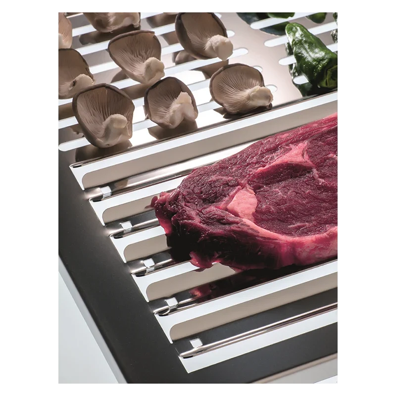 Grill ze stali nierdzewnej, duży, do wszystkich rodzajów pieczeni. Abrasame,,