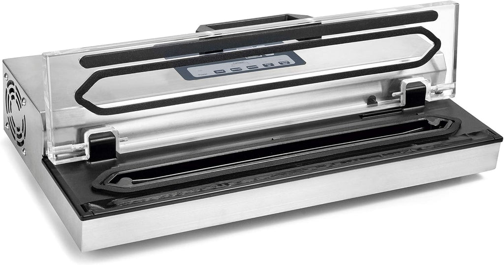 Lacor - 69540 - Zgrzewarka próżniowa, Maszyna próżniowa, Zgrzewarka do żywności, Stal nierdzewna, Bez BPA, Hermetyczne uszczelnienie, 650W, 40cm, Inox