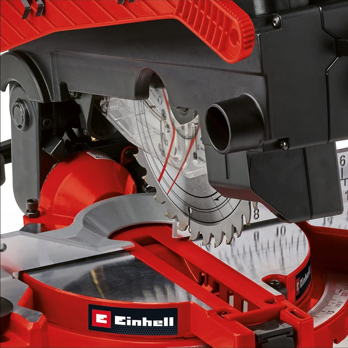 Einhell Ukośnica i pilarka stołowa TE-MS 216 T (1500W, tarcza Ø216mm, szerokość cięcia 120mm, głębokość cięcia 55mm, z laserem liniowym, funkcja piły stołowej)