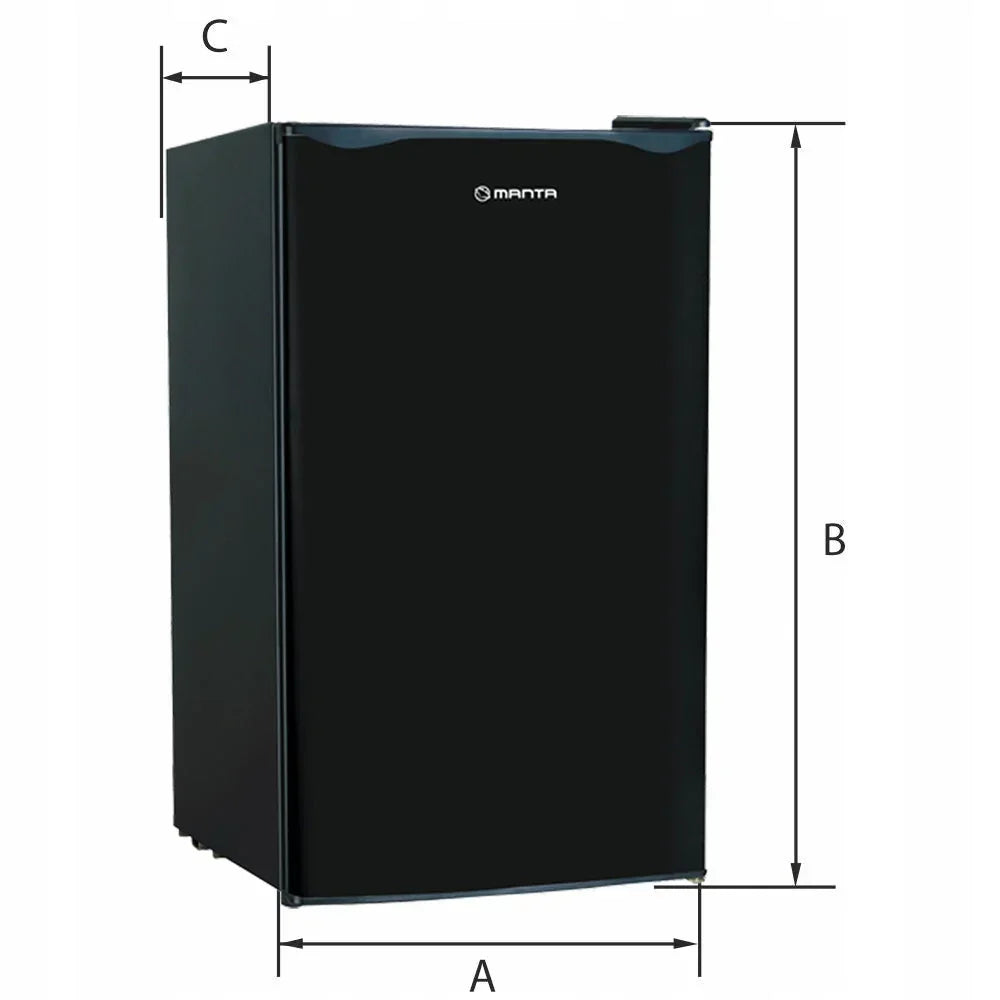 Small refrigerator mini freezer hotel office LIGHT 91l. 83cm
