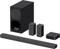 Sony HT-S40R — Soundbar 5.1 (system kina domowego, bezprzewodowe głośniki tylne, 600W, Dolby Digital, Bluetooth, dźwięk przestrzenny), czarny