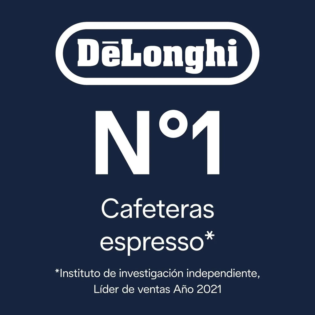 De'Longhi Dedica – Ekspres Kolbowy do Kawy Mielonej lub w Saszetkach, Espresso i Cappuccino, Zbiornik 1.3 Litra, System Anti-Drip, Model EC685.M, Kolor Metaliczny