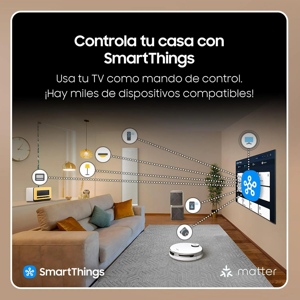 Telewizor Crystal UHD 2024 50DU7105 Smart TV 50" Crystal UHD z Czystymi Kolorami PurColor, Najlepszy Smart TV, Wszystkie Głośniki Naraz z Q-Symphony i sterowanie domem dzięki SmartThings