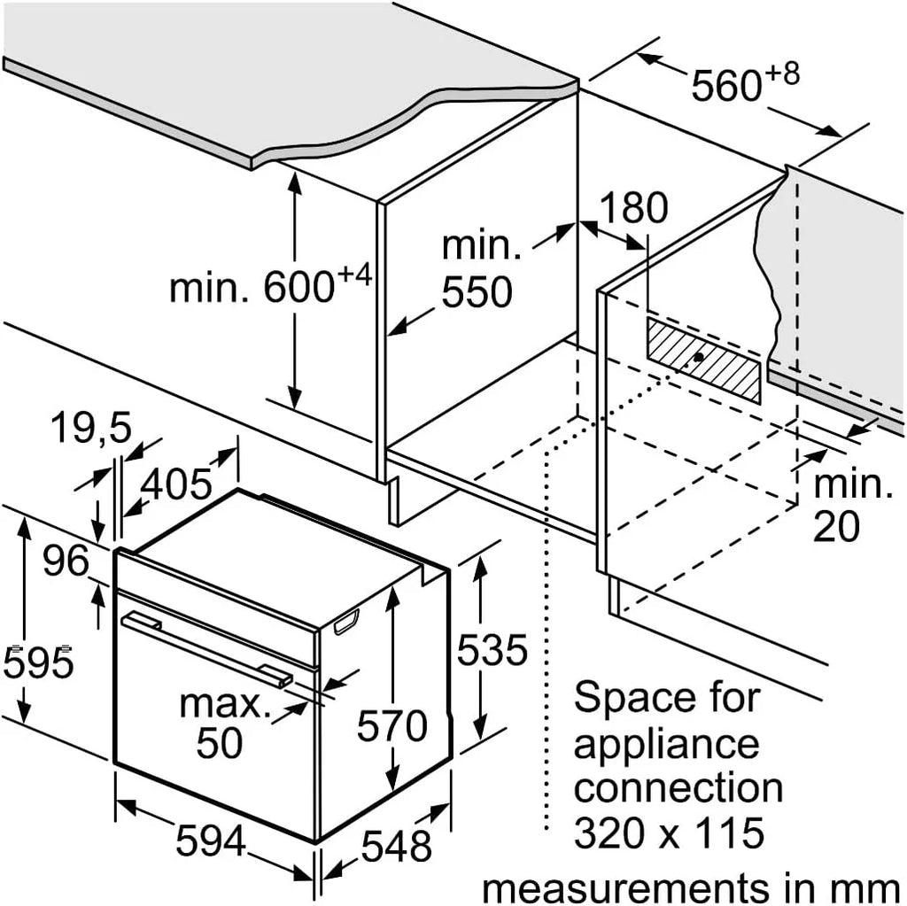 Balay - Piekarnik wielofunkcyjny, 60 cm, Control Comfort, Aqualisis, prowadnice jednopoziomowe, białe szkło, 3HB5131B3