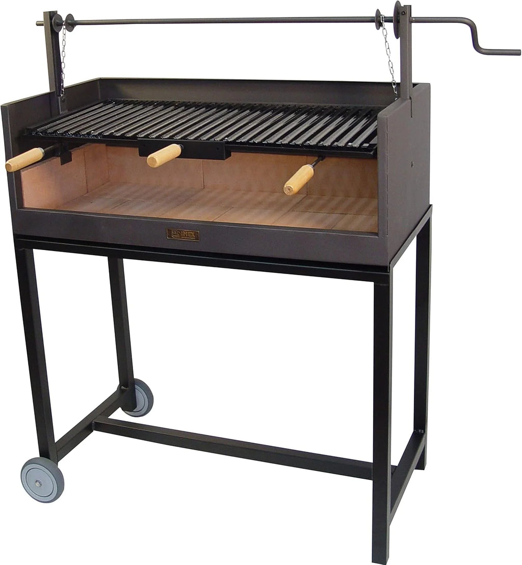 IMEX EL ZORRO Grill z cegłą szamotową i emaliowanym rusztem, 90 x 45 x 102 cm