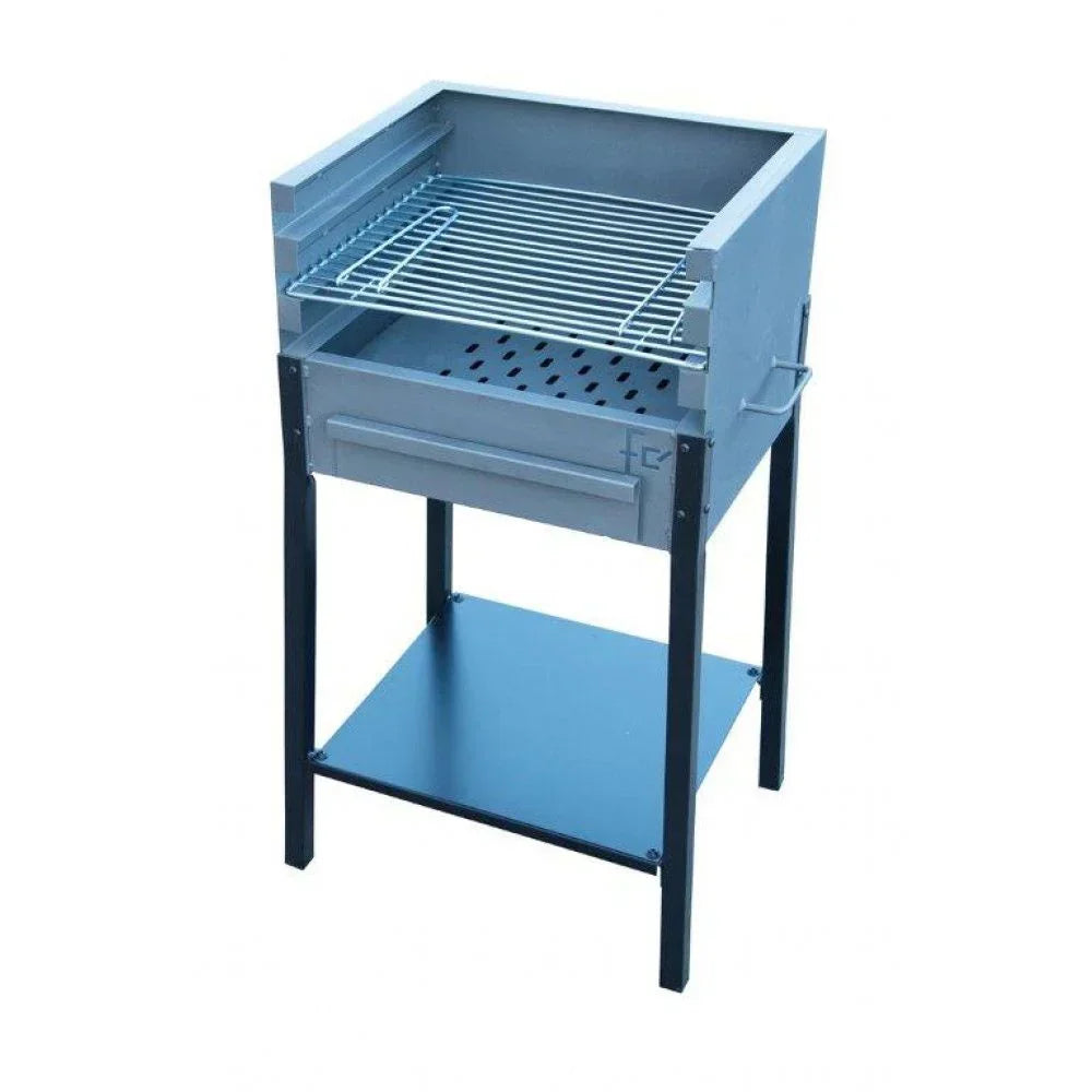 Flores Cortes - Grill 3 poziomy Model Zujar 500 X 400 X 1.000 mm. Na drewno i węgiel drzewny