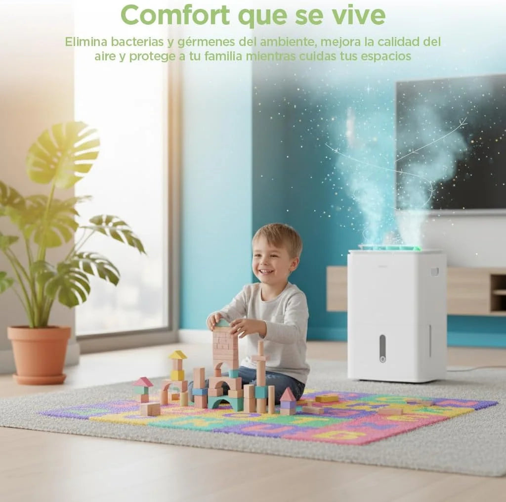 COMFEE' Osuszacz Powietrza 16L Cichy | WiFi/aplikacja, tryb suszenia prania i automatyczne osuszanie, elektryczny oczyszczacz antybakteryjny, pleśń i kondensacja | Idealny do pomieszczeń do 45m2/120m3