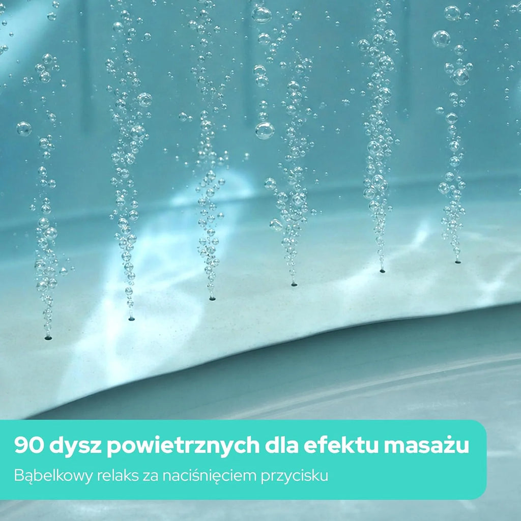 Arebos Nadmuchiwane spa z oświetleniem LED | Nadmuchiwane | Do użytku wewnętrznego i zewnętrznego | 190x120 cm Owalne | 2 osoby | 90 dysz masujących | Z ogrzewaniem | 550 litrów | Pokrywa w zestawie | Spa bąbelkowe