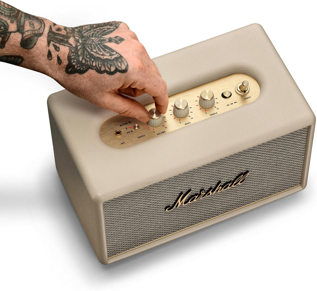 Marshall Acton Iii 1006005 Głośnik Bluetooth, Beżowy, 24,7 x 412 x 27,6 cm