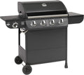 Grill gazowy „COLUMBUS” 4 + 1 palnik El Fuego® BBQ grill na kółkach, grill gazowy Barbecue AY 563