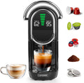 Magician1 Mini ekspres do kawy na wiele kapsułek 5 w 1, do Nespresso, Dolce Gusto, Lavazza A Modo Mio, saszetek ESE 44 mm i kawy mielonej, włoska pompa 20 barów, 1450W, wyświetlacz LED, do domu i biura